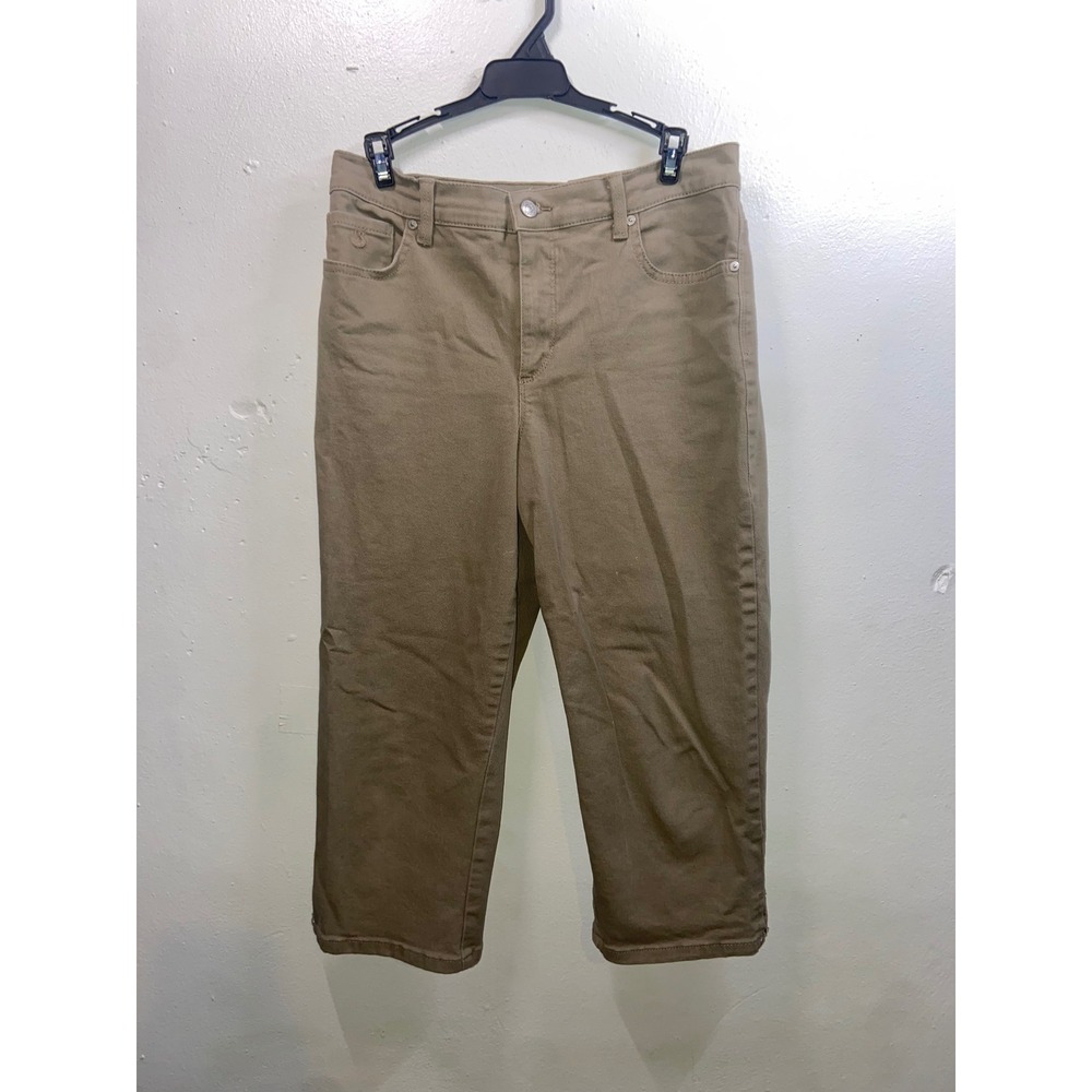 Gloria Vanderbilt Amanda Slimming Effect Classic Preppy Capsule Khaki Capri Pant